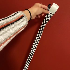 Brandy Melville checkered belt